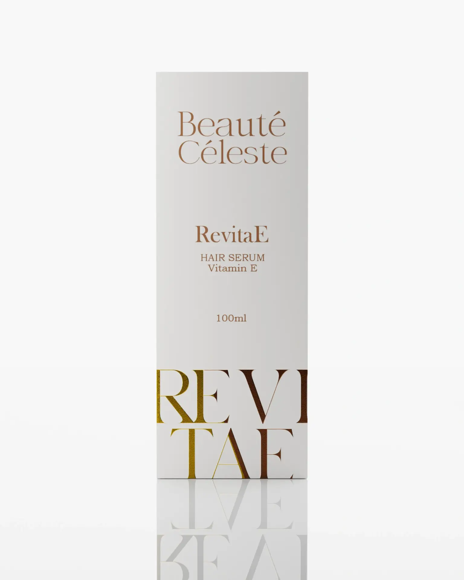Beaute celeste RivetaE Vitamin‑E Hair Serum 100 ml bottle – Nourishing anti‑damage formula for stronger, shinier, and healthier hair