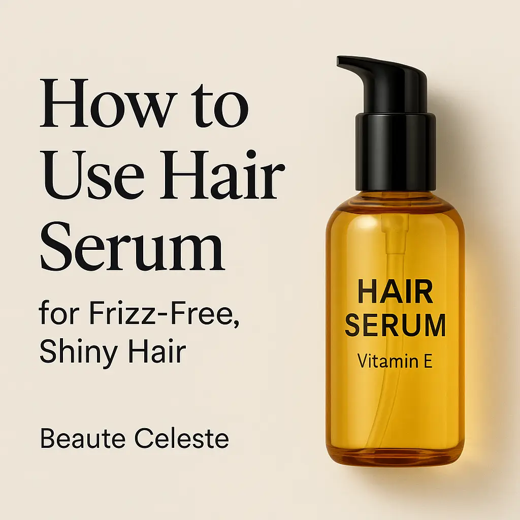 how to use hair serum beaute celeste